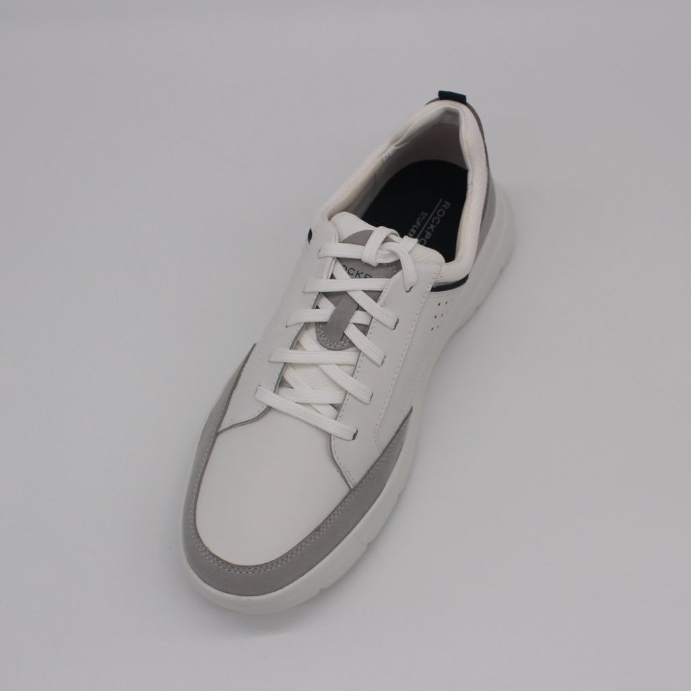 ROCKPORT CAYDEN WHITE LEATHER SNEAKER